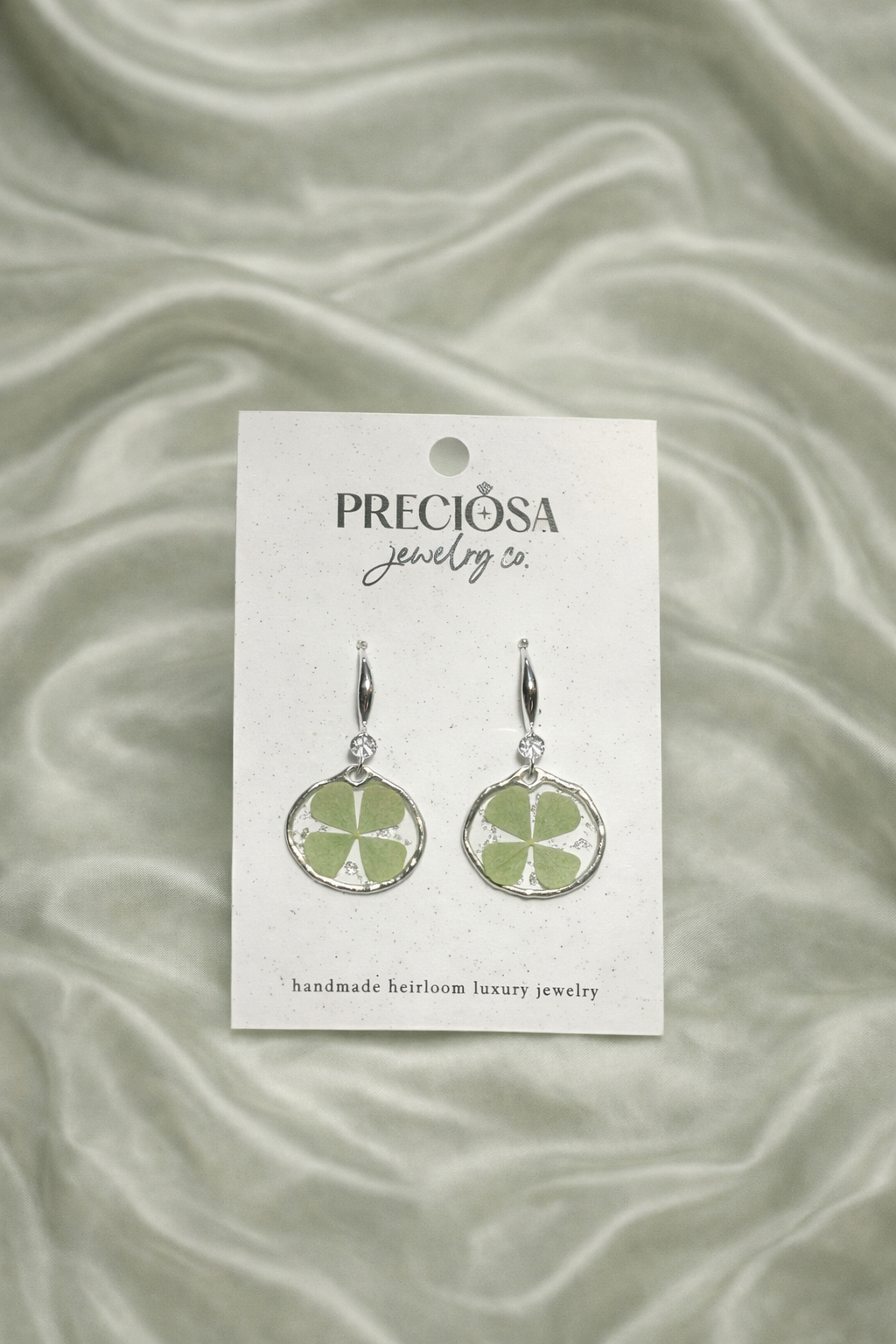 Preciosa Jewelry Co. - Wholesale Dangle Earrings - Lucky Clover Blossom1