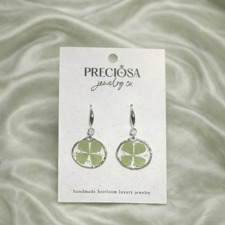 Preciosa Jewelry Co. - Wholesale Dangle Earrings - Lucky Clover Blossom1