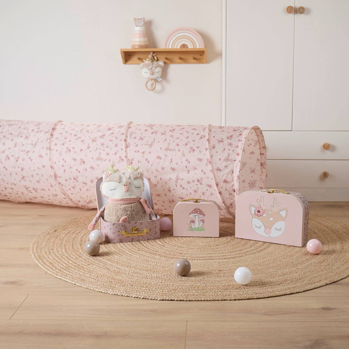 Bieco Spielwaren - Wholesale Tent - Kids - Pop Up Play Tunnel Dreamy Flowers2