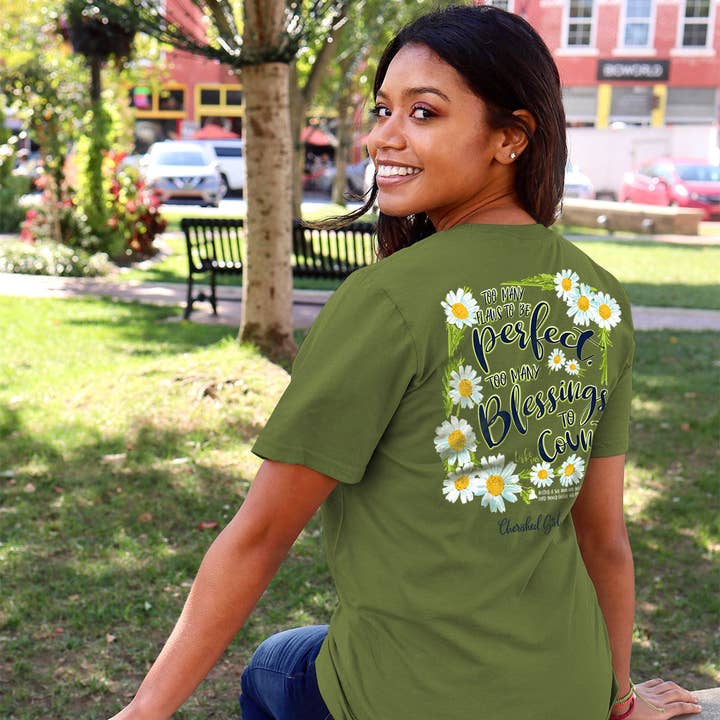Cherished Girl Womens T-Shirt Too Many Blessings for wholesale by Kerusso