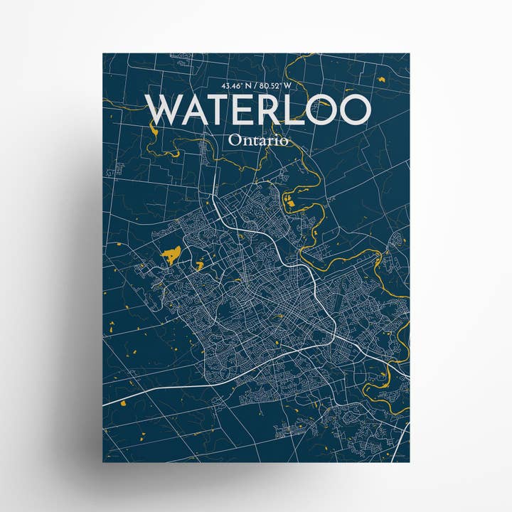 OurPoster.com - Wholesale Poster - Waterloo City Map Poster172