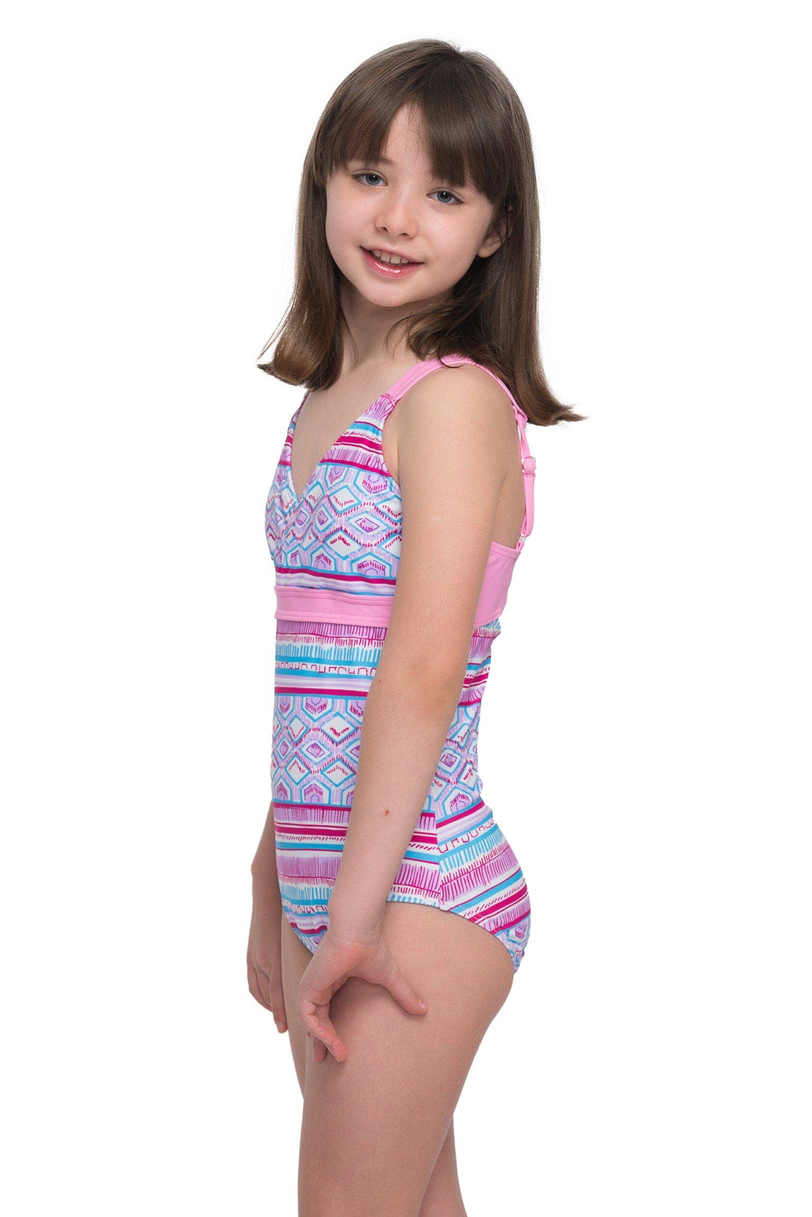 Sunseeker - Wholesale One Piece Swimsuit - Kids - Spring blossom swimsuit1