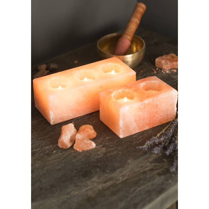 Namaste - Wholesale Candle Holder - Salt Double Tealight Holder2