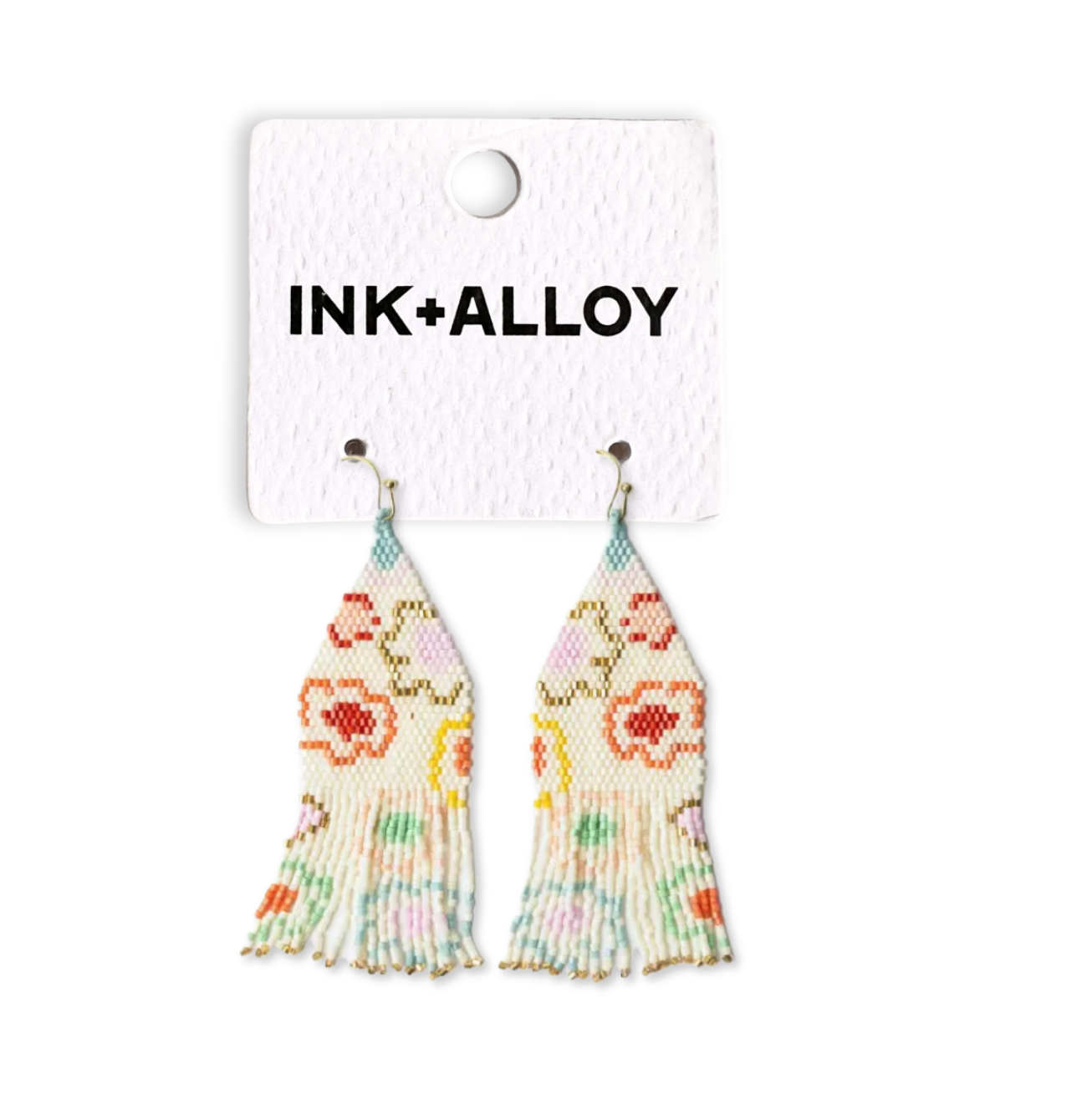 INK + ALLOY - Wholesale Tassel Earrings - Delilah Poppies Beaded Fringe Earrings Multi2