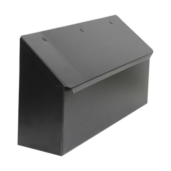 Long Metal Mailbox, Black for wholesale by NACH