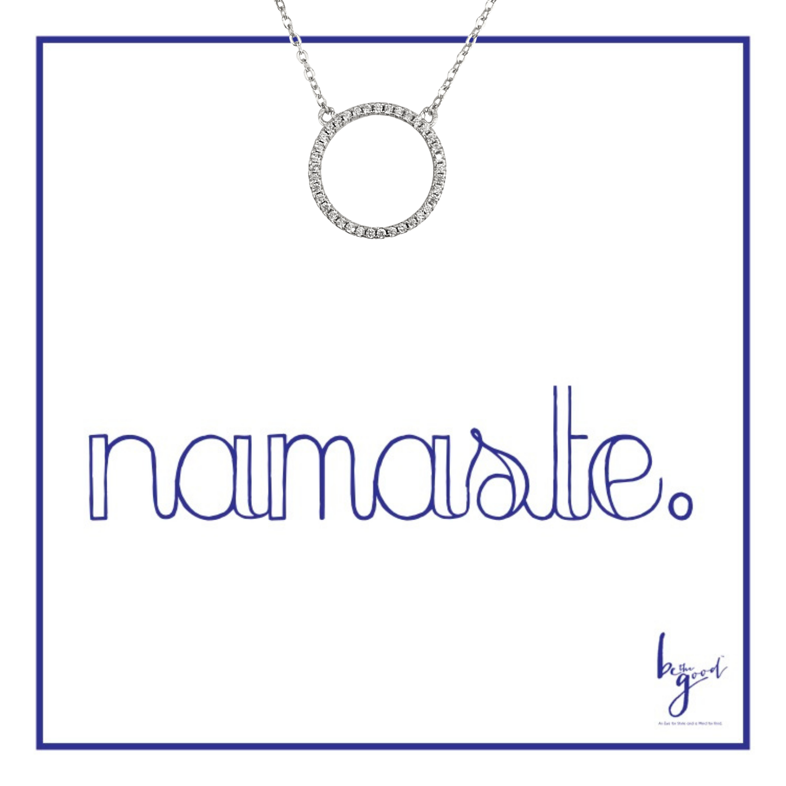 Be the Good - Wholesale Pendant/Charm Necklace - Pave Infinity Circle Necklace2