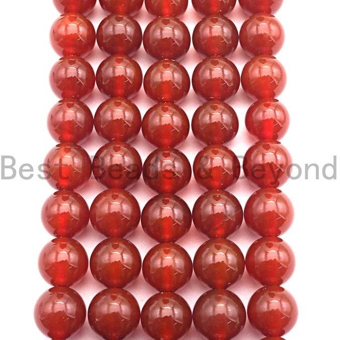 BestBeads&Beyond - Wholesale Beads - Quality Natural Red Carnelian beads, 6mm/8mm/10mm/12mm round1
