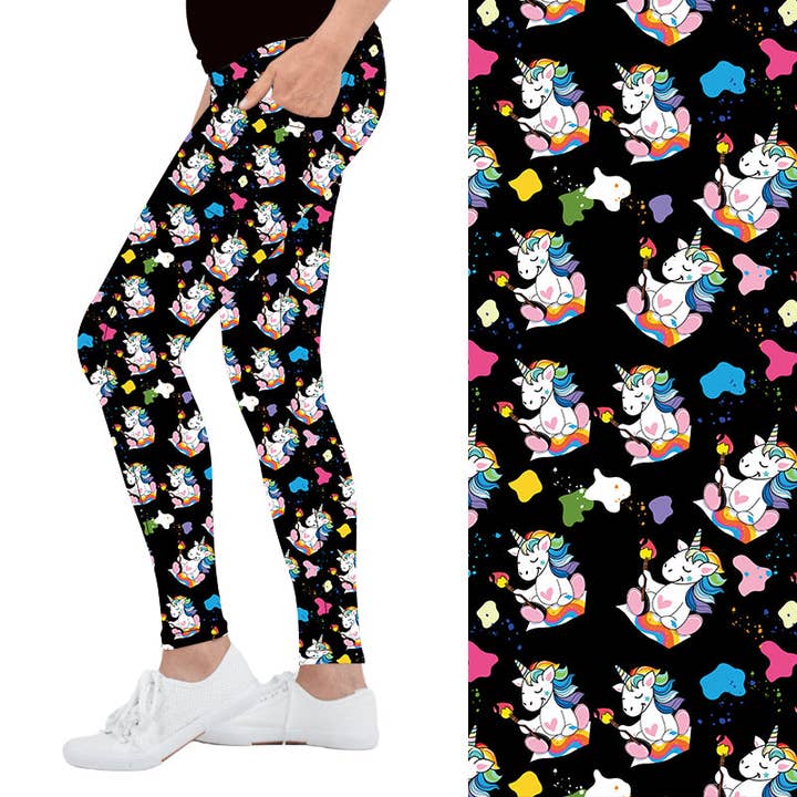 Sparkle Stampede Deluxe Pocket Leggings for wholesale by Natopia