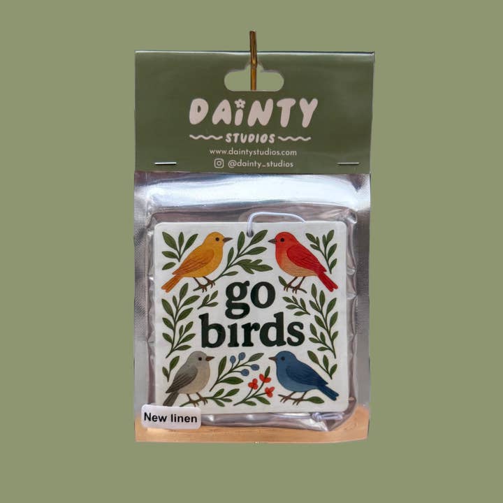 Dainty Studios - Wholesale Car Freshener - Women's - Go Birds Car Air Freshener0