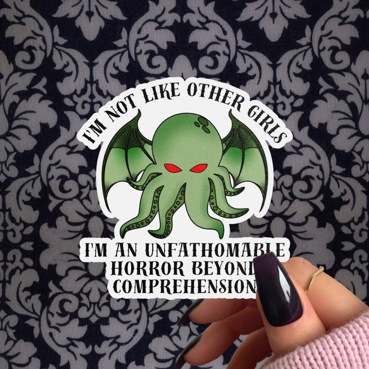 Pretty Toxic Stickers - Wholesale Sticker - Cthulhu Sticker - Not Like Other Girls