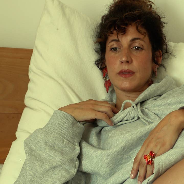 Ginger & VelVet - Wholesale Dangle Earrings - 24ct gold-plated Ivy long earrings3