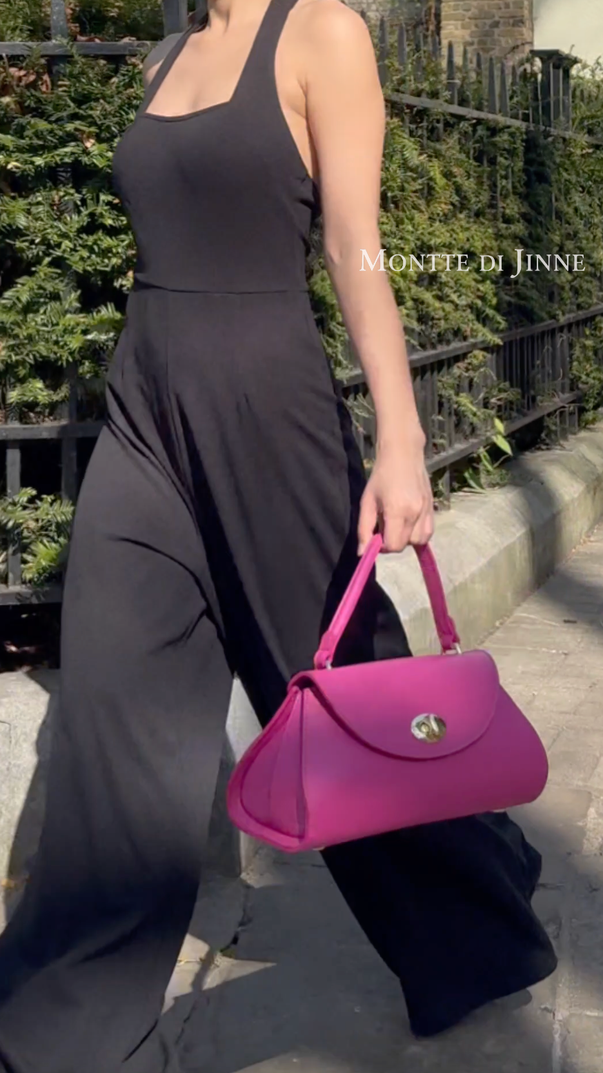 MONTTE DI JINNE – wholesale Top handle bag – women's – Italian Handmade Curved Flap Leather Shoulder Bag7