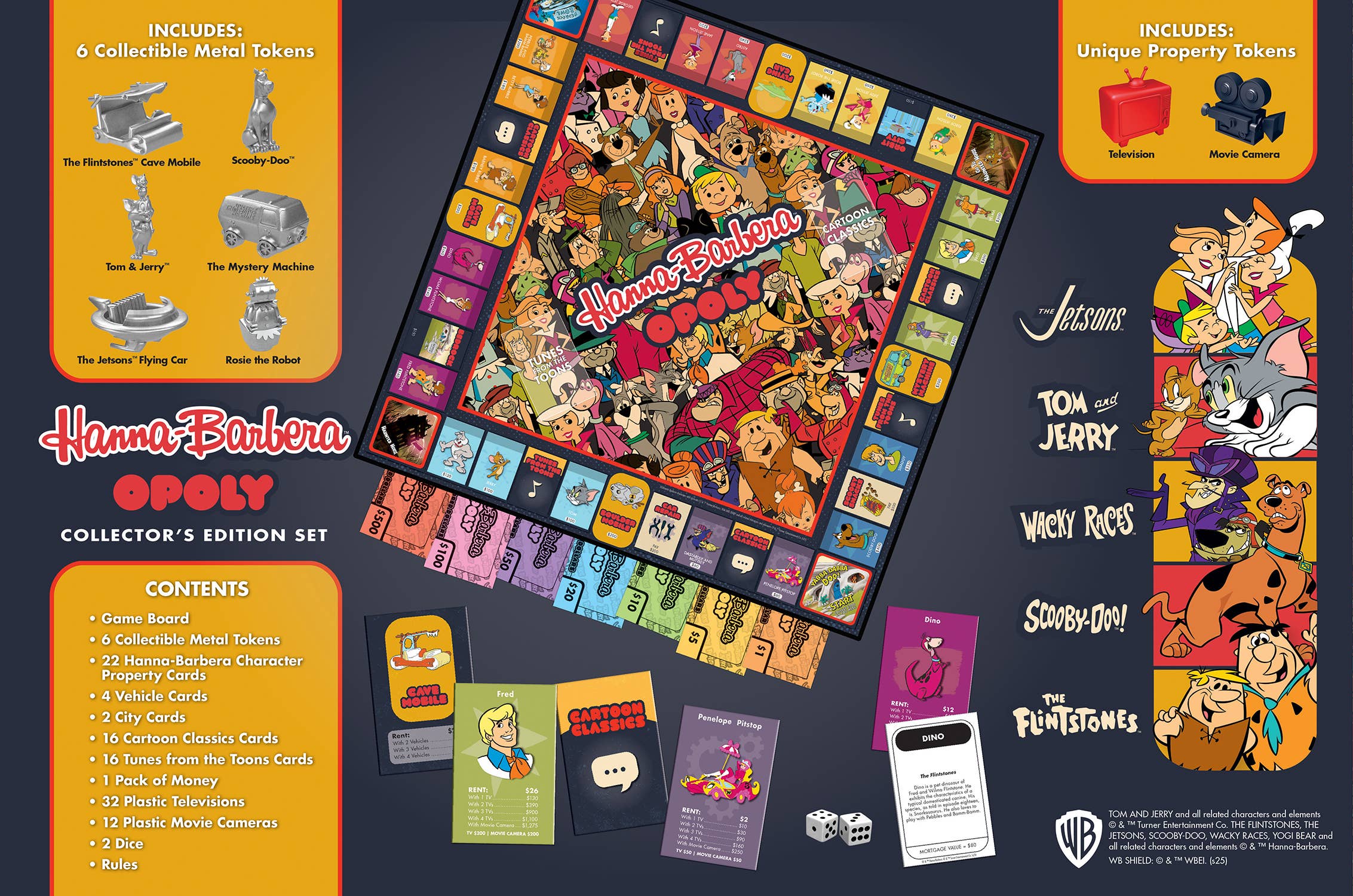 Masterpieces Puzzles - Vente Jeux de société - Jeu de plateau Hanna-Barbera Opoly Board Game2