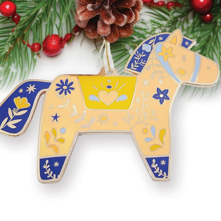 Decorazione natalizia Scandy Winter Horse, 10 cm per la vendita all'ingrosso da parte di Hirondelle & Cie