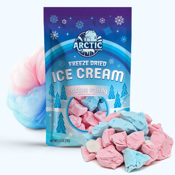 Arctic Farms – Großhandel Eis/Sorbet – Gefriergetrocknetes Eis, das nicht schmilzt (Stückchen) (2,5 Unzen)