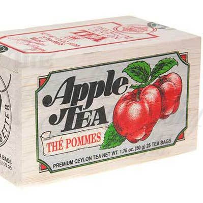 Chá de Maçã com Caixa de Madeira Decorativa (25 Saquetas) por atacado de Richloam General Store