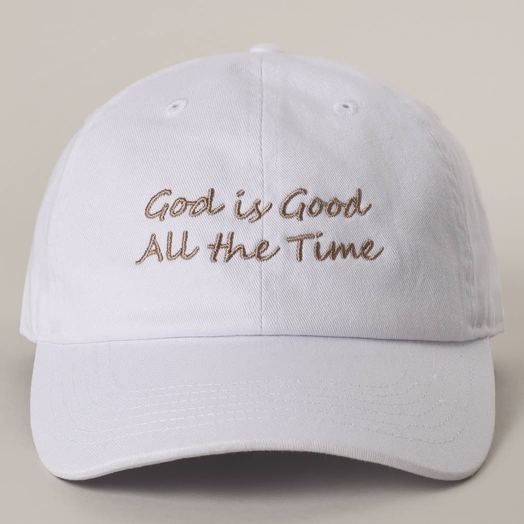 Fashion City - Wholesale Baseball Cap - Women's - God is Good All The Time Embroidery Baseball Cap7