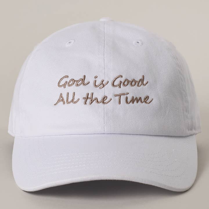 Fashion City - Wholesale Baseball Cap - Women's - God is Good All The Time Embroidery Baseball Cap7