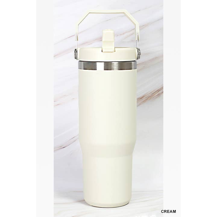 42POPS – Großhandel Thermotasse/-becher – 42POPS 30oz Edelstahlbecher mit Trinkhalm und Klappgriff23