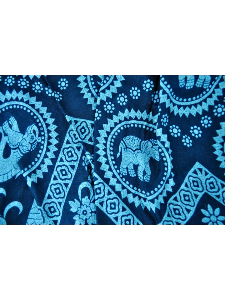The Elephant Temple - Wholesale Pants - Women's - Tribal Elephant Pants-Teal2