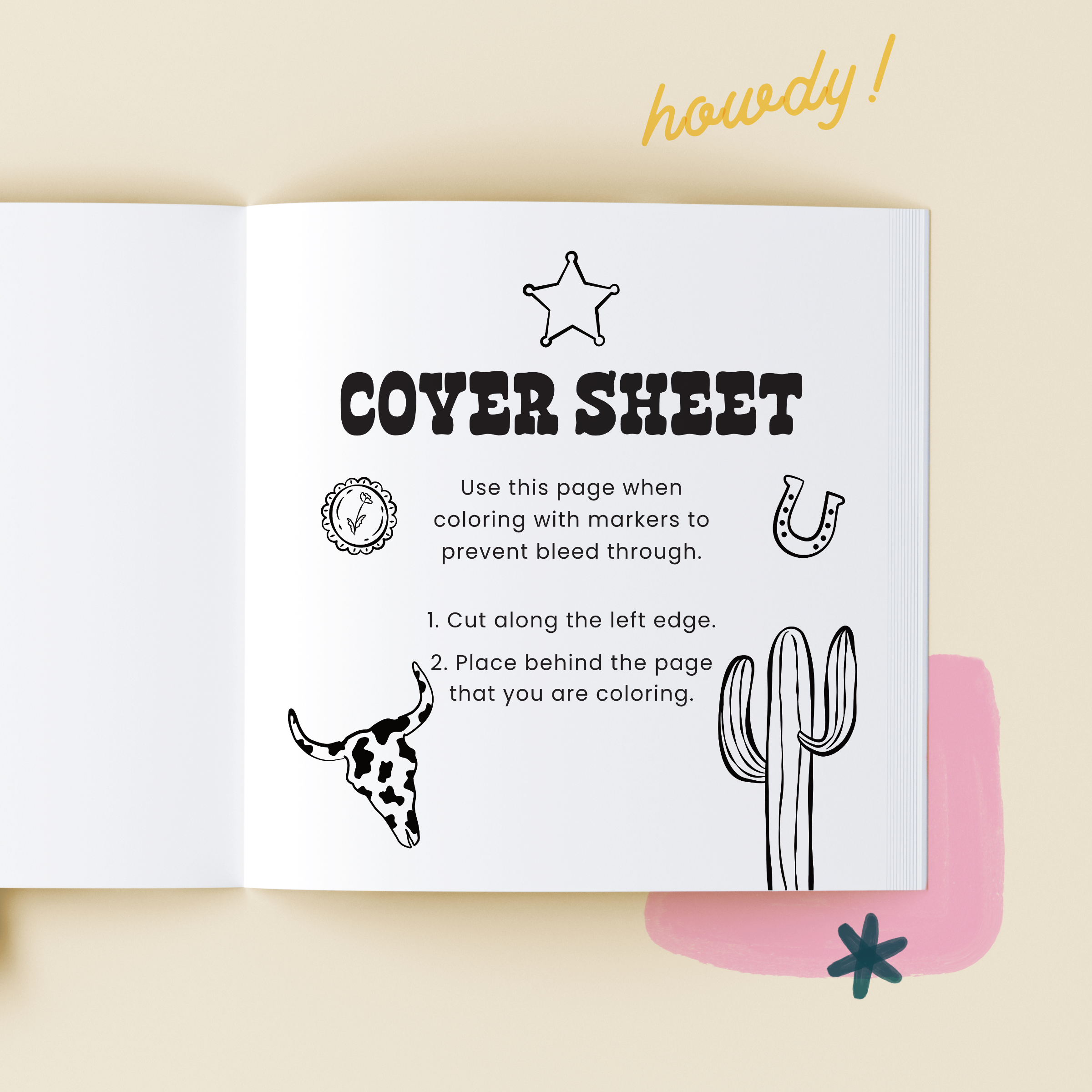 Middlefork & Co. - Wholesale Coloring & Activity Book - Adult - Western Darlin': Carefree Coloring Book for Adults & Teens2