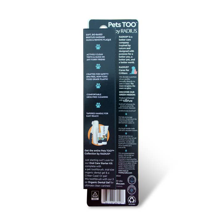 RADIUS - Wholesale Pet Brush - Cat/Dog - Pet Toothbrush, Lush & Plush, Soft1