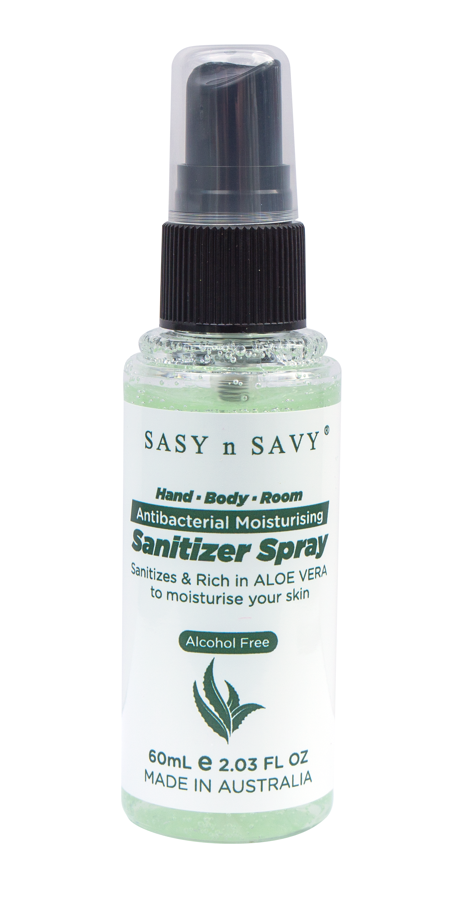 Sasy n Savy Pty Ltd - Wholesale Hand sanitiser - Alcohol Free Sanitizer Spray - Hands, Body and Room - 60ml1