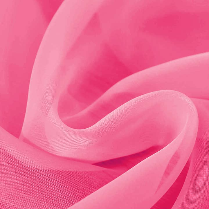 home mart goods - Vente Lambrequin - Écharpe de fenêtre en voile rose vif 37" x 216" - Longue cantonnière2