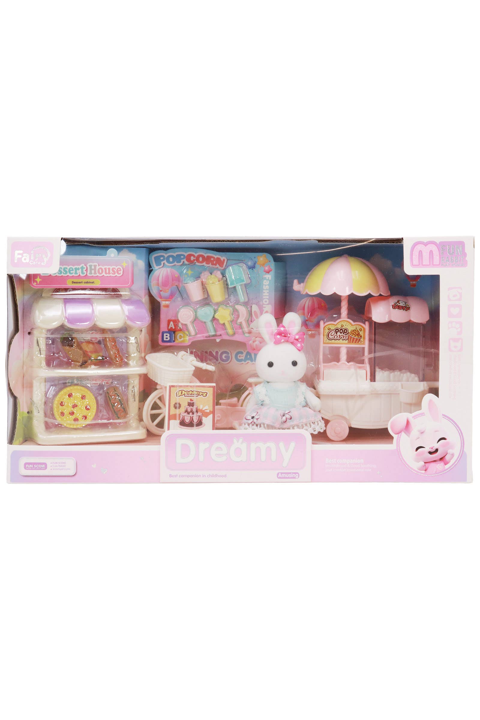 AS SHOWN Mini Bunny Rabbit Girl Dessert Car Pretend Play for wholesale on Faire1