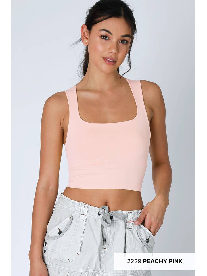 NIKIBIKI - Wholesale Tank Top - Women's - NS8252- Clean Line Square Neck Top