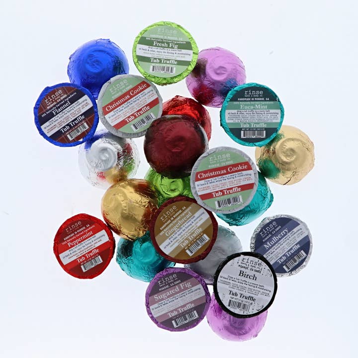 Holiday Tub Trüffel-Sortiment (60 sortiert) für den Großhandel von Rinse Bath Body Inc