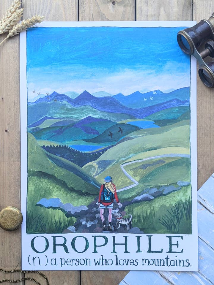 Stampa Poster A3 Orophile per la vendita all'ingrosso da parte di Driftwood Designs