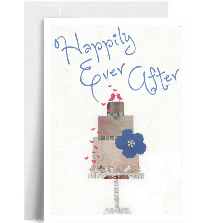 "Bröllopstårta" – Ett fantasifullt och elegant gratulationskort för wholesale av Lilybart LLC