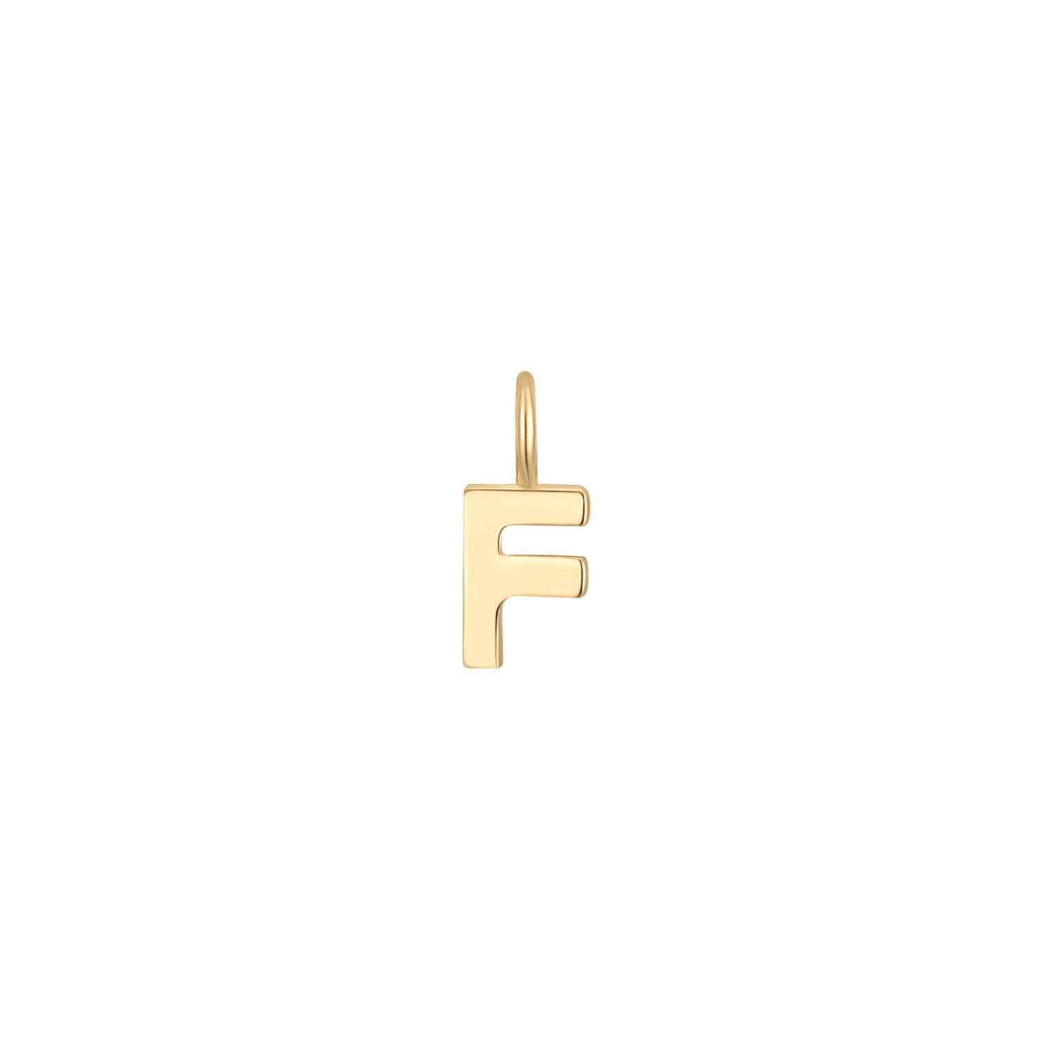 WJW - Wholesale Individual Charm/Pendant - Permanent Jewelry 14K Solid Gold Initial Charms5