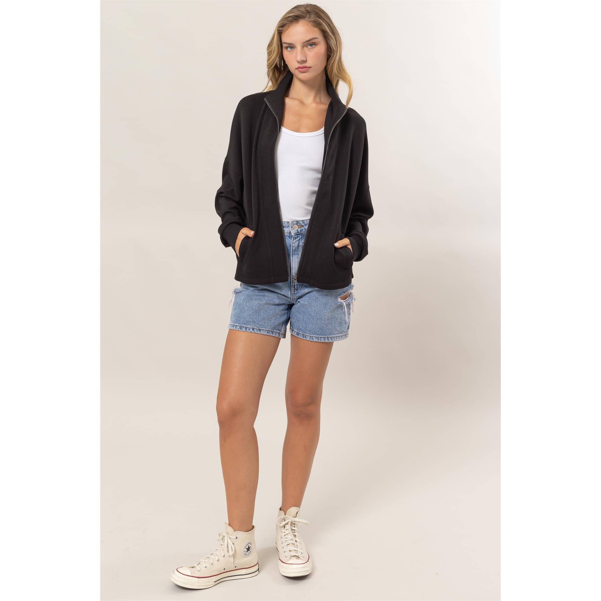 Double Zero - Wholesale Jacket - Women's - High Neck Zip-Up Jacket16