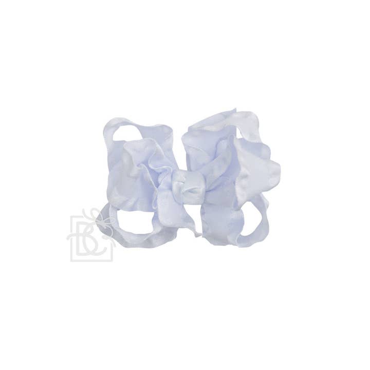 Beyond Creations, LLC - Wholesale Hair Bow - Kids - DOUBLE RUFFLE BOW ON CLIP94