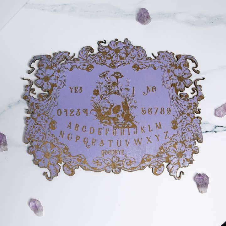 Tabla Heráldica Flower Spirit, lila para venta al por mayor de Ink and Flowers Designs