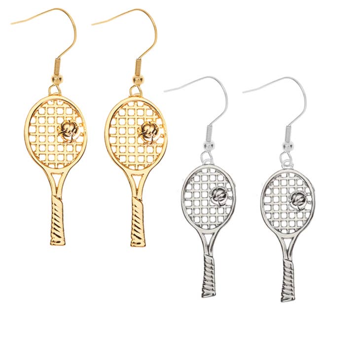 Tennis Racket Dangle Earrings and other Purchase Wholesale tennis racket. Free Returns & Net 60 Terms on Faire trending on Faire.
