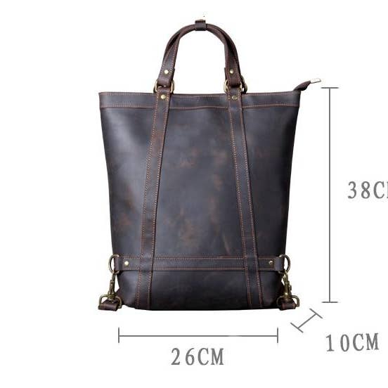 Steel Horse Leather - Vendita all'ingrosso Zaino - Unisex - The Icarus | Zaino in pelle vintage fatto a mano17