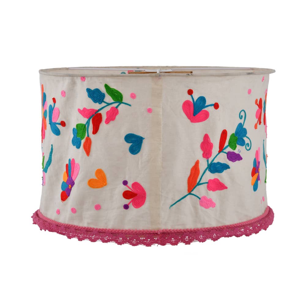 Karma Living - Wholesale Lamp Shade - Set of 2 Collapsible Embroidered Lampshade with PP 18x102