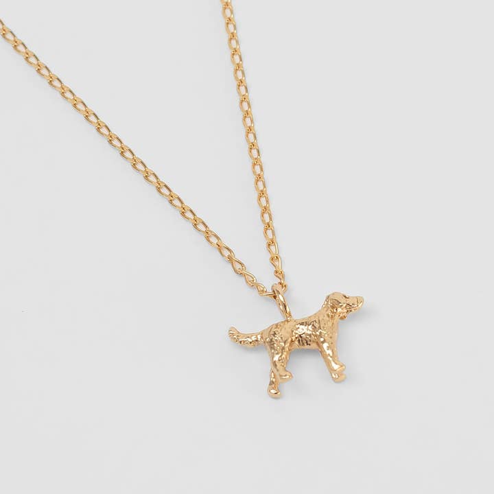 Wolf Circus Jewelry - Vendita all'ingrosso Collana con ciondolo/pendaglio - Collana con Ciondolo Cane in Oro *AGGIORNATO0