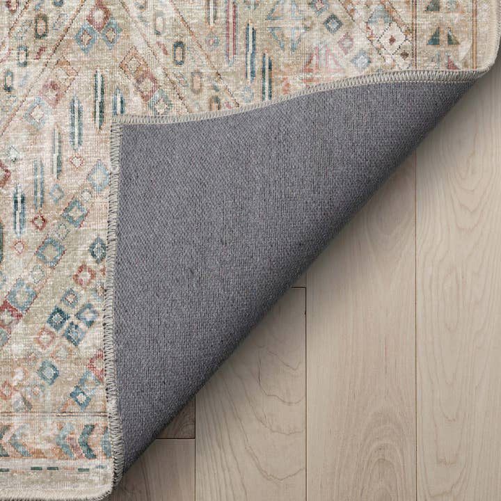 Well Woven - Vente Tapis - Tapis tissé à plat Anya Vintage Tribal Chevron en ivoire5