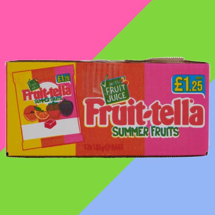 Gaffney's Sweets & Treats Wholesale - Wholesale Gummy - Fruitella Fruit-tella Summer Fruits 12x135g £1.25 PMP