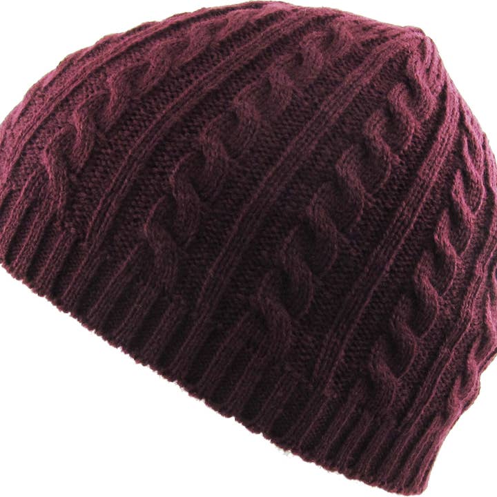 KBETHOS - Wholesale Beanie - Unisex - Cuffless Cable Knit Beanie11