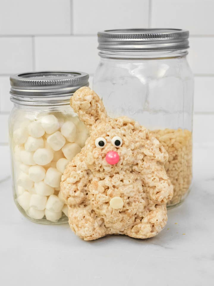 Easter Bunny Rice Crispie Treats - Case of 12 for wholesale by Creative Crispies Co.