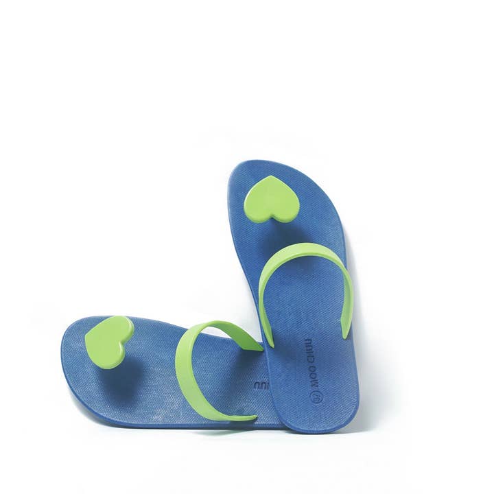 MOO CHUU UK – wholesale Flip Flops – Women’s – Sweety Heart Flipflops - Choose Your Own Colour Way - Eco11