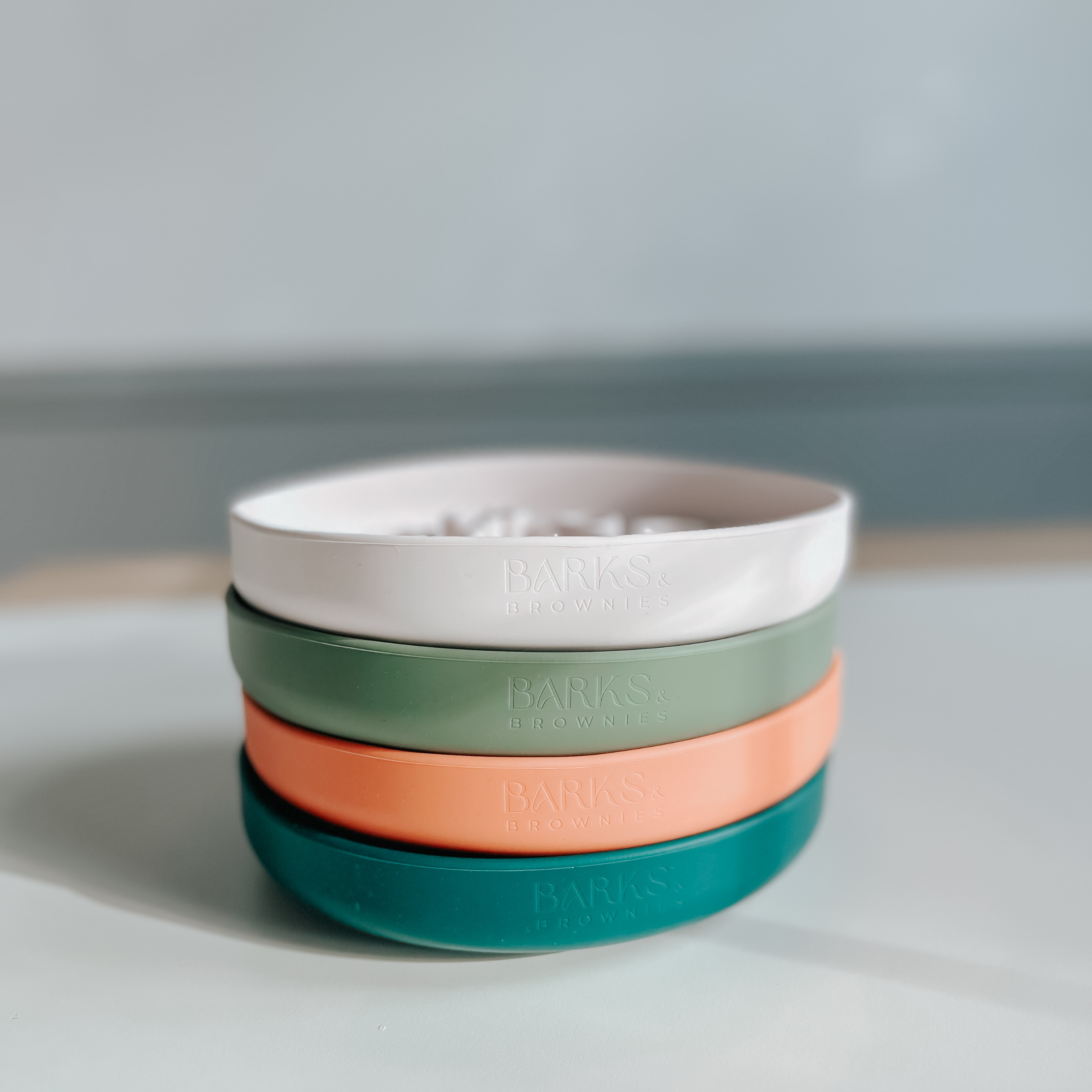 Barks and Brownies - Wholesale Pet Bowl - Cat/Dog - Cactus Silicone Slow Feeder Bowl - Fun, Non-Slip | Tangerine5