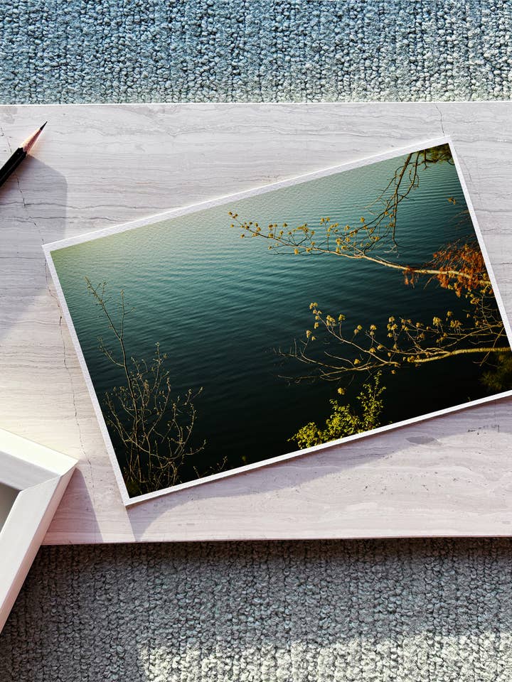 'Lakeside' beach inspired fine art (print only) for wholesale by art+drift