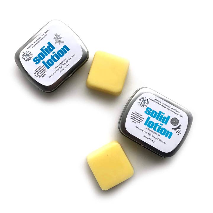 solid lotion - mini - SEASONAL - pep or orangcinnaclove for wholesale by Still Not A Hippie