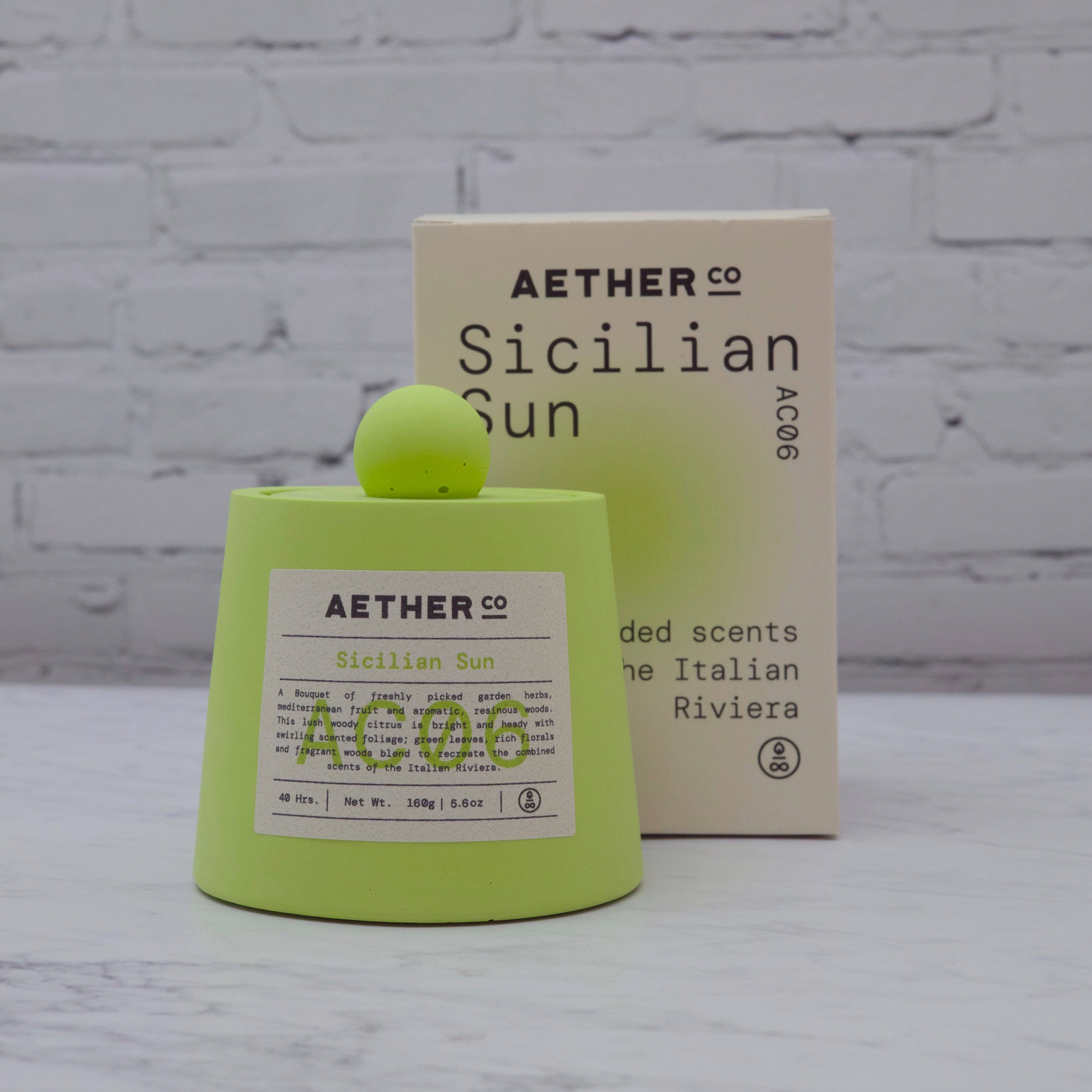 AetherCo - Vente Bougie en bocal - Bougie Soleil Sicilien 160g3